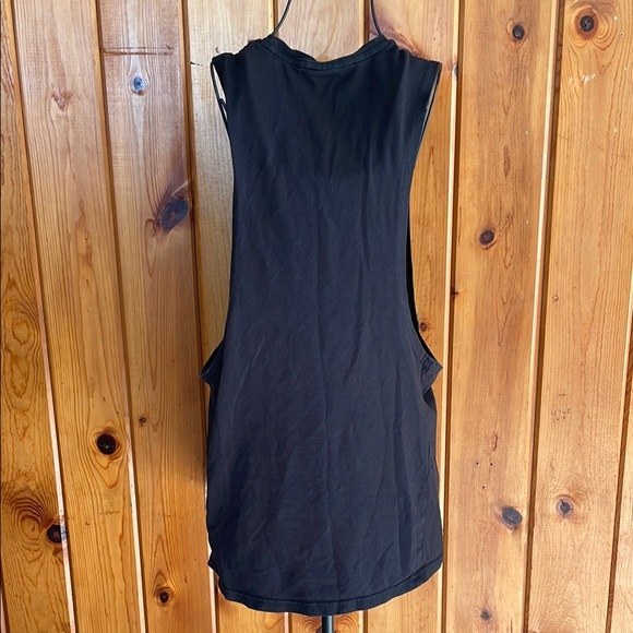 Mens Black Sleeveless Gymshark Tank Top workout gym tank size large running - Picture 6 of 6